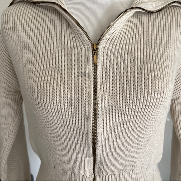 ABERCROMBIE Double Zip Ribbed Cardigan - Picture 5 of 8